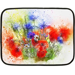 Flowers Bouquet Art Nature Fleece Blanket (mini) by Nexatart