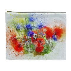 Flowers Bouquet Art Nature Cosmetic Bag (xl) by Nexatart