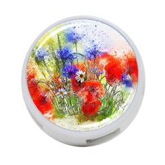 Flowers Bouquet Art Nature 4-port Usb Hub (two Sides)  by Nexatart