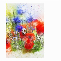 Flowers Bouquet Art Nature Small Garden Flag (two Sides) by Nexatart