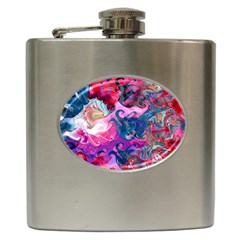 Background Art Abstract Watercolor Hip Flask (6 Oz) by Nexatart