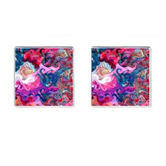 Background Art Abstract Watercolor Cufflinks (square) by Nexatart