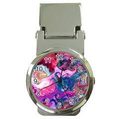 Background Art Abstract Watercolor Money Clip Watches by Nexatart