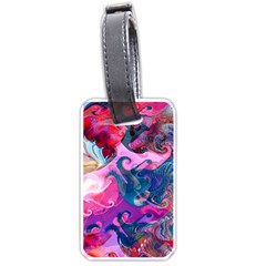 Background Art Abstract Watercolor Luggage Tags (one Side)  by Nexatart