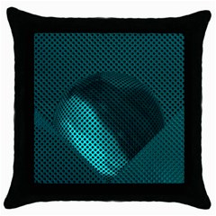 Background Sphere Ball Metal Blue Throw Pillow Case (black) by Nexatart