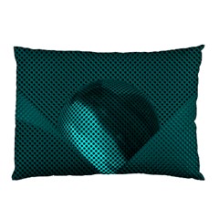 Background Sphere Ball Metal Blue Pillow Case by Nexatart