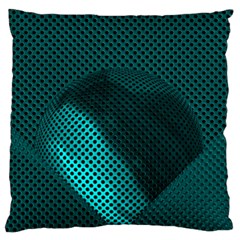 Background Sphere Ball Metal Blue Standard Flano Cushion Case (two Sides) by Nexatart