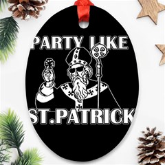  St  Patricks Day  Ornament (oval)