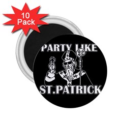  St  Patricks Day  2 25  Magnets (10 Pack)  by Valentinaart