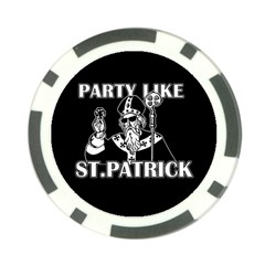  St  Patricks Day  Poker Chip Card Guard by Valentinaart