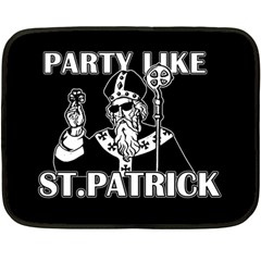  St  Patricks Day  Double Sided Fleece Blanket (mini)  by Valentinaart