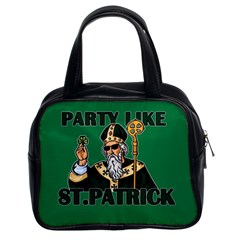  St  Patricks Day  Classic Handbags (2 Sides) by Valentinaart