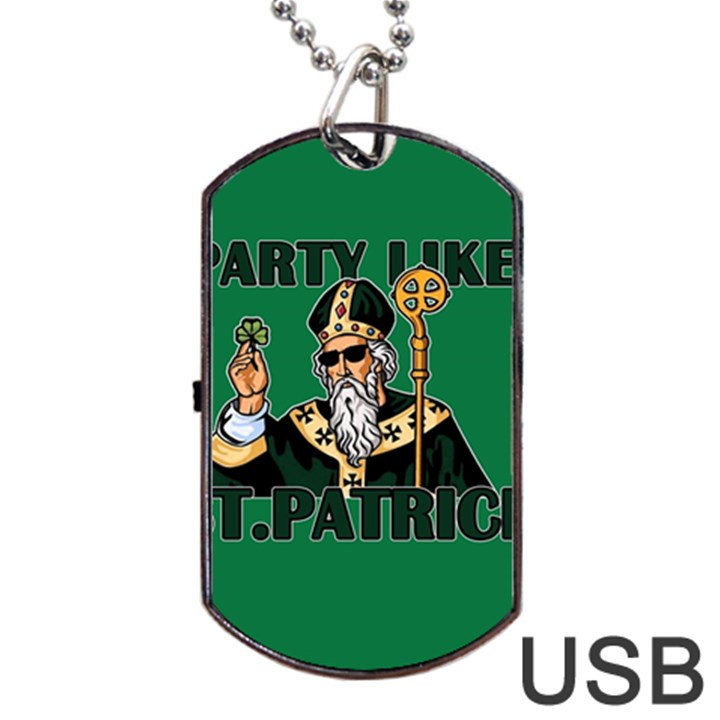  St. Patricks day  Dog Tag USB Flash (One Side)