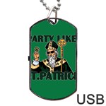  St. Patricks day  Dog Tag USB Flash (Two Sides) Back