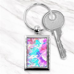 Background Art Abstract Watercolor Pattern Key Chains (rectangle)  by Nexatart