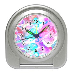 Background Art Abstract Watercolor Pattern Travel Alarm Clocks by Nexatart