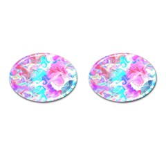 Background Art Abstract Watercolor Pattern Cufflinks (oval) by Nexatart