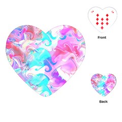 Background Art Abstract Watercolor Pattern Playing Cards (heart)  by Nexatart