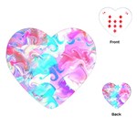 Background Art Abstract Watercolor Pattern Playing Cards (Heart)  Front