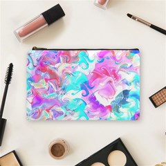 Background Art Abstract Watercolor Pattern Cosmetic Bag (medium)  by Nexatart