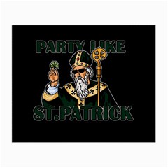  St  Patricks Day  Small Glasses Cloth (2-side) by Valentinaart