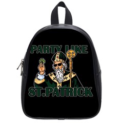  St  Patricks Day  School Bag (small) by Valentinaart