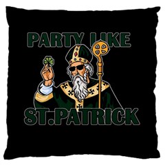  St  Patricks Day  Large Cushion Case (two Sides) by Valentinaart