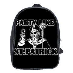  St  Patricks Day  School Bag (large) by Valentinaart