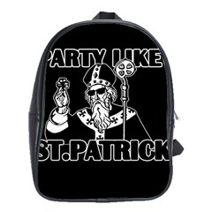  St  Patricks Day  School Bag (xl) by Valentinaart