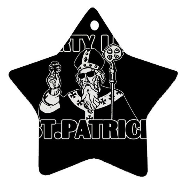  St. Patricks day  Star Ornament (Two Sides)