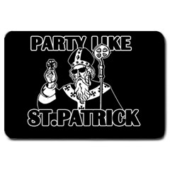  St  Patricks Day  Large Doormat  by Valentinaart