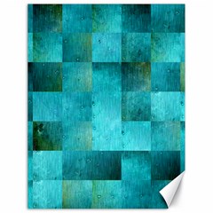 Background Squares Blue Green Canvas 18  X 24   by Nexatart