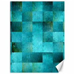 Background Squares Blue Green Canvas 36  X 48   by Nexatart