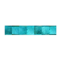 Background Squares Blue Green Flano Scarf (mini) by Nexatart