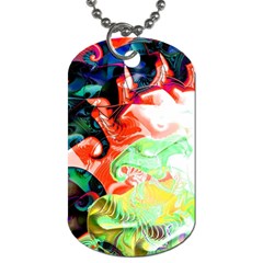 Background Art Abstract Watercolor Dog Tag (two Sides) by Nexatart