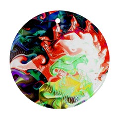 Background Art Abstract Watercolor Round Ornament (two Sides) by Nexatart