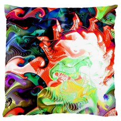 Background Art Abstract Watercolor Large Flano Cushion Case (one Side) by Nexatart