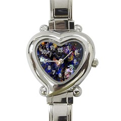 Mask Carnaval Woman Art Abstract Heart Italian Charm Watch by Nexatart