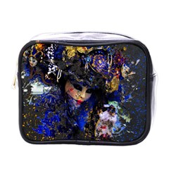 Mask Carnaval Woman Art Abstract Mini Toiletries Bags by Nexatart