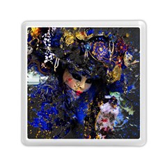 Mask Carnaval Woman Art Abstract Memory Card Reader (square)  by Nexatart