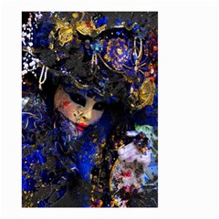 Mask Carnaval Woman Art Abstract Small Garden Flag (two Sides) by Nexatart