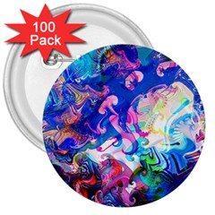 Background Art Abstract Watercolor 3  Buttons (100 Pack)  by Nexatart