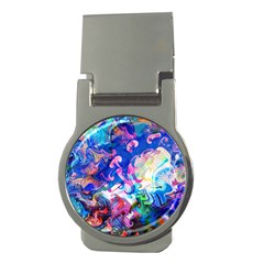 Background Art Abstract Watercolor Money Clips (round)  by Nexatart