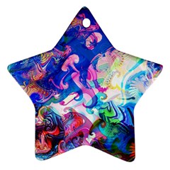 Background Art Abstract Watercolor Star Ornament (two Sides) by Nexatart