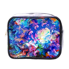 Background Art Abstract Watercolor Mini Toiletries Bags by Nexatart