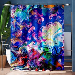 Background Art Abstract Watercolor Shower Curtain 60  X 72  (medium)  by Nexatart