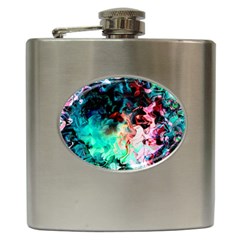 Background Art Abstract Watercolor Hip Flask (6 Oz) by Nexatart