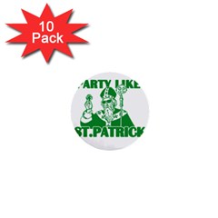  St  Patricks Day  1  Mini Buttons (10 Pack)  by Valentinaart