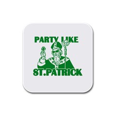  St  Patricks Day  Rubber Square Coaster (4 Pack) 