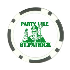  St  Patricks Day  Poker Chip Card Guard by Valentinaart